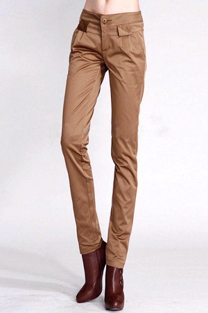 Фото товара 4691, коричневые женские брюки