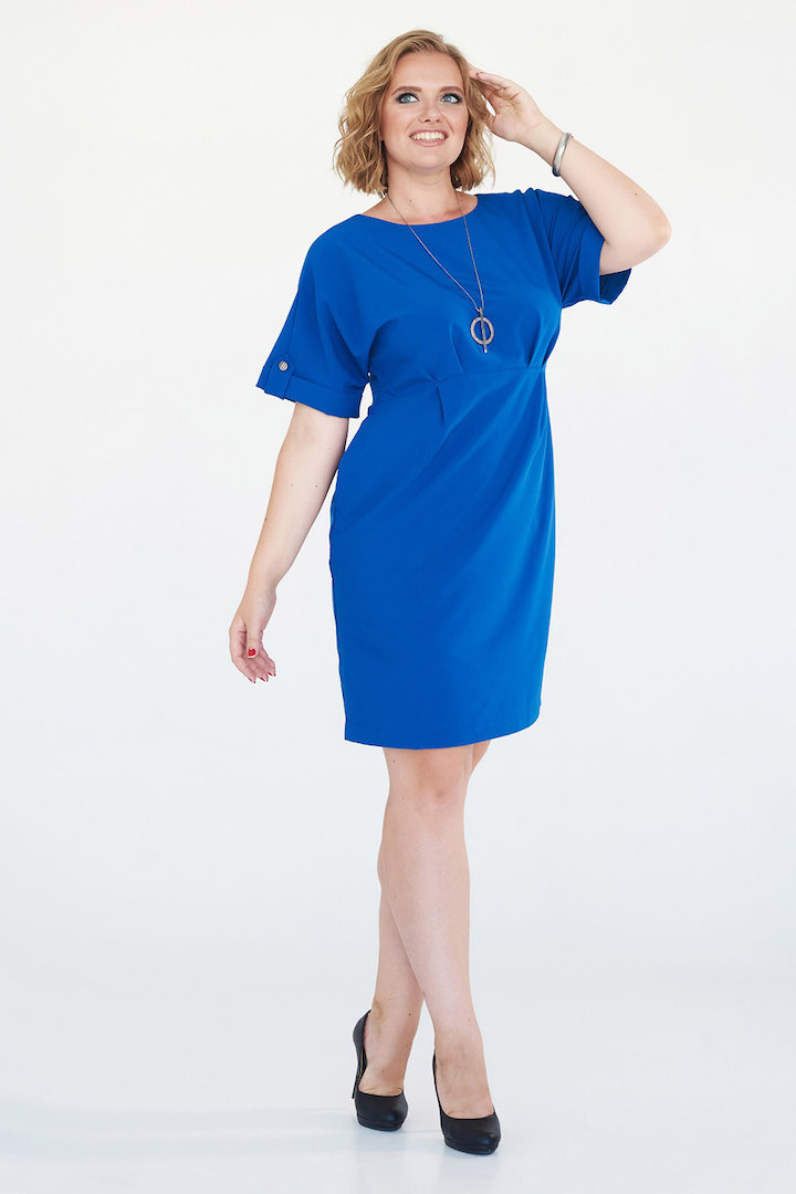 Фото товара 16278, ярко-синее платье