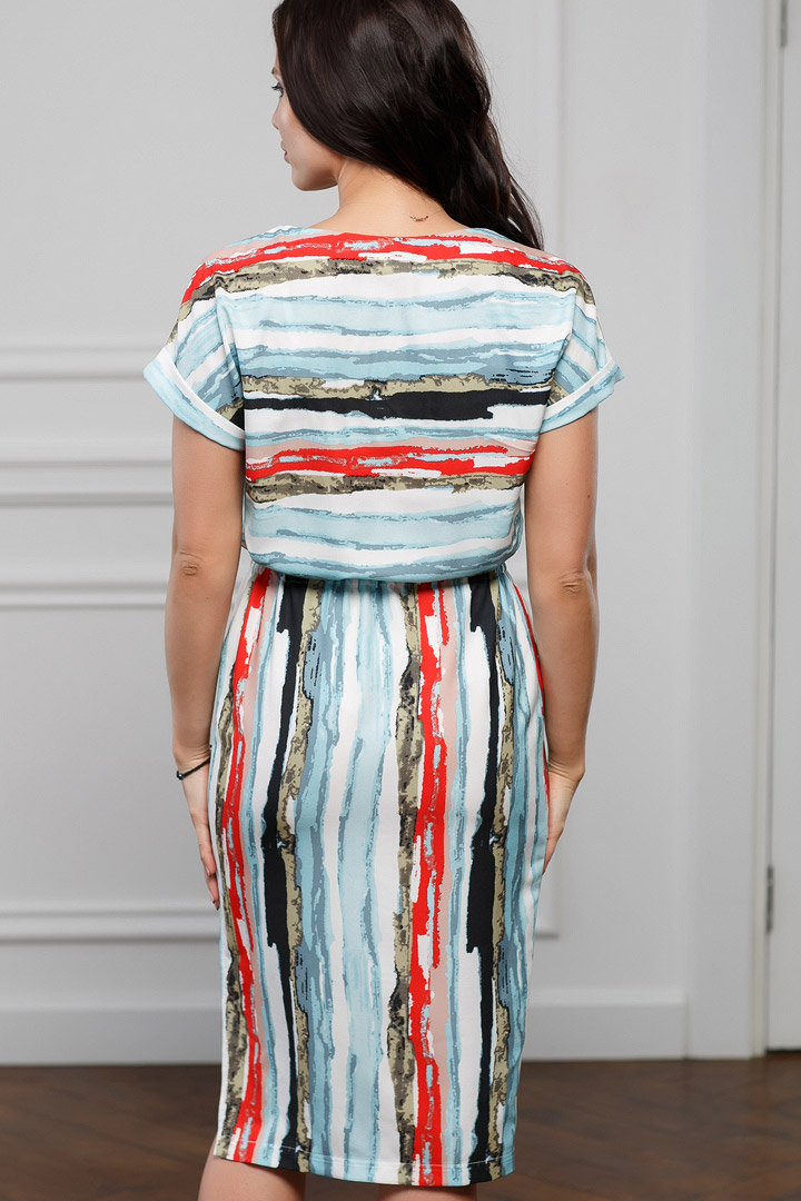 Фото товара 16600, летнее платье с разрезом