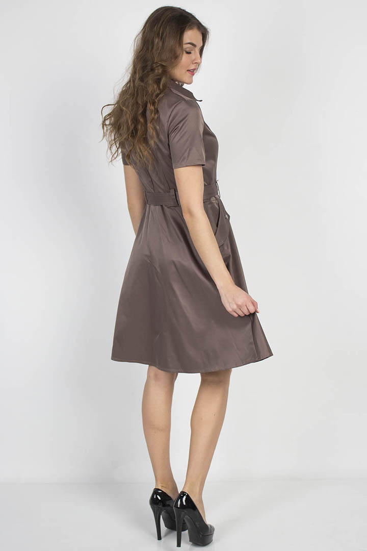 Фото товара 19417, платье на пуговицах